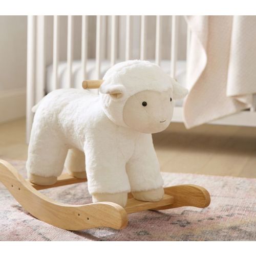 Lamb Critter Plush Nursery Rocker