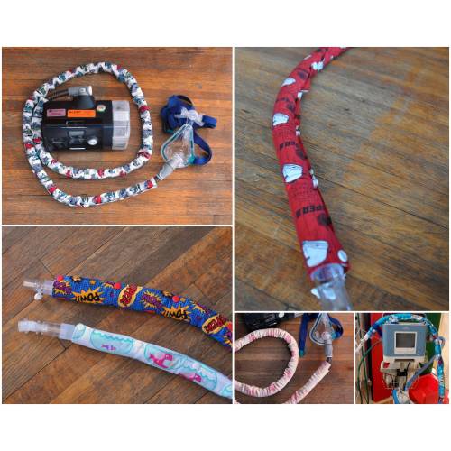 Custom made WIDE Cord Keepers for ventilator circuits, Dialysis tubing, CPAP, and other WIDE tubes.