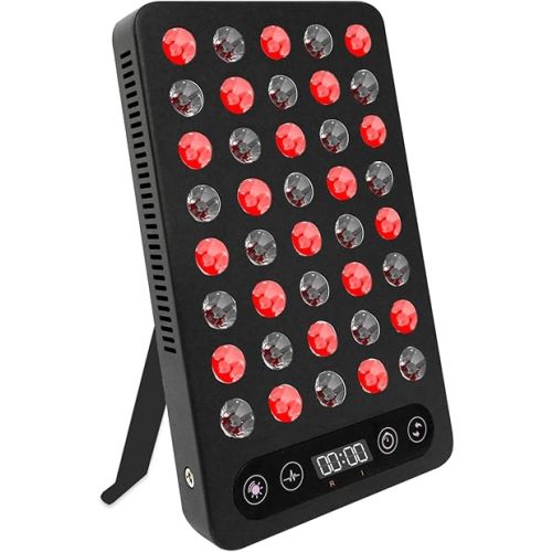 Red Light Therapy Panel, 200W High Power for Face and Body Pain Relief & Skin Care - Dual Chip 660nm Red and 850nm Infrared Light - Reduce Joint Inflammation, Improve Sleep, Built-in Timer