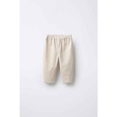BAGGY CORDUROY PANTS - Ecru | ZARA United States
