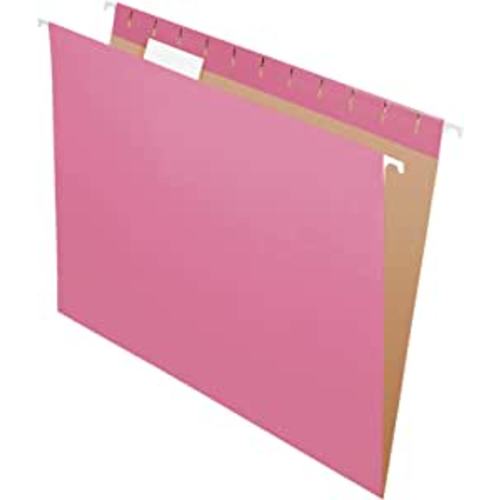 Amazon.com : Pendaflex Recycled Hanging Folders, Letter Size, Pink, 1/5 Cut, 25/BX (81609) : Hanging File Folders : Office Products