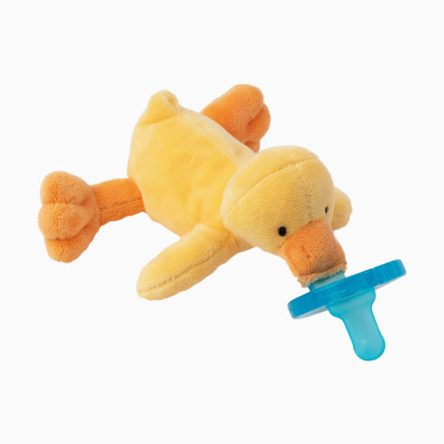 WubbaNub Pacifier - Baby Yellow Duck, Attached