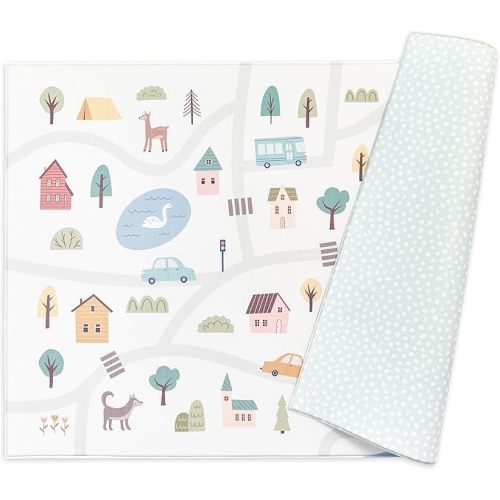 Reversible Play Mat 82” x 55” - for Infants, Babies, Toddlers, Kids | Waterproof, Durable, Non-Toxic, Easy-to-Clean | Thick & Large Soft Foam Floor Mat for Gym, Nursery, Playroom