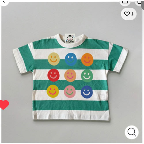 Baby & Kids Smiley Stripe T-Shirt