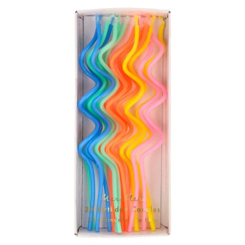 Meri Meri Mixed Swirly Candles (Pack of 20)
