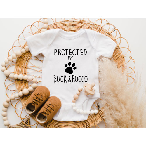 Protected by Dog/Cat ONESIE® - Custom Baby Outfit