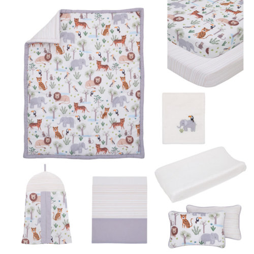 Zoomie Kids Nojo Orrie Growing Wild 8 Piece Crib Bedding Set & Reviews | Wayfair