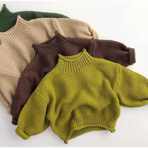 Oversized Knit Baby & Toddler Sweater | Hand Knit Pullover