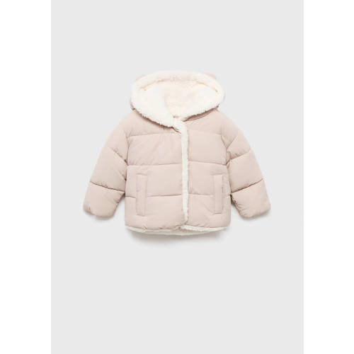 Padded anorak with fur-effect interior - Kids | MANGO USA