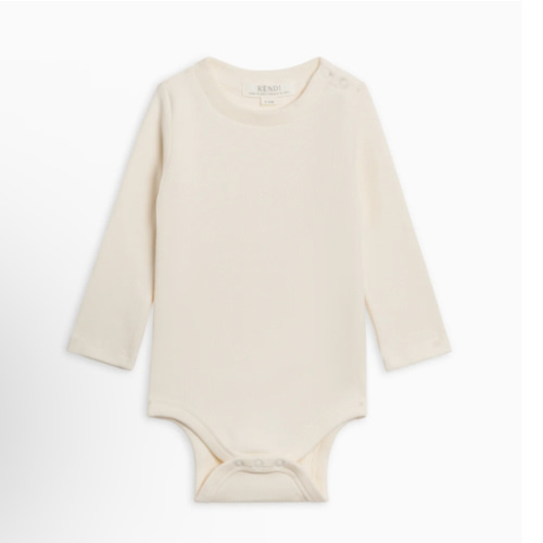 Sammy Ribbed Snap Shoulder Long Sleeve Bodysuit, 0-3 mo