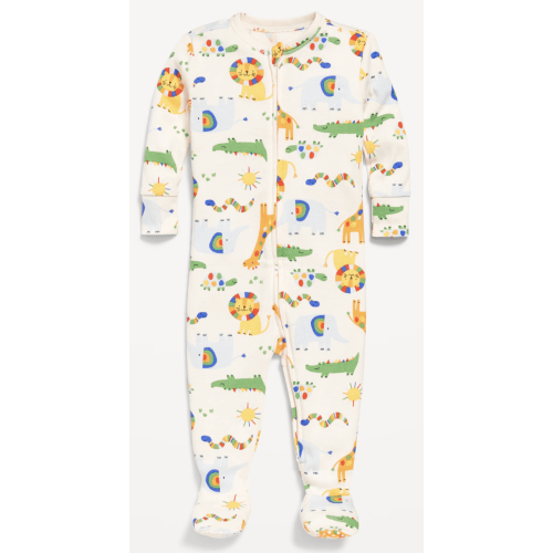 Snug-Fit 2 Way Zip Footed One-Piece for Baby