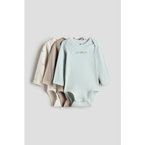 3-PACK PRINTED JERSEY BODYSUITS