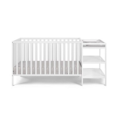 Yinvani White 3-in-1 Convertible Crib