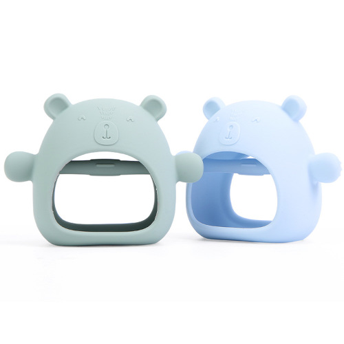 Baby Teething Toys, 2Pcs Silicone Baby Teether Toy for Infants 3+ Months, Never Drop Silicone Baby Mitten Teether for Soothing Teething Pain Relief, Baby Chew Toys for Sucking Needs, BPA Free