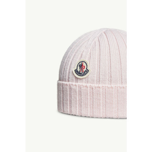 Light Pink Wool Beanie - Accessories for Children | Moncler CA