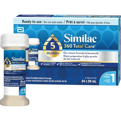 Similac 360 Total Care Step 1 Ready-To-Feed 24x59mL Bottles