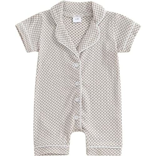 Baby Girl Clothes One Piece Romper Jumpsuit Button Down Comfy Bodysuit Romper Baby Boy Outfit Infant Clothes
