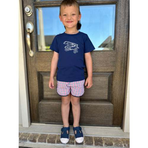 Vintage Airplane Boy’s Short Set