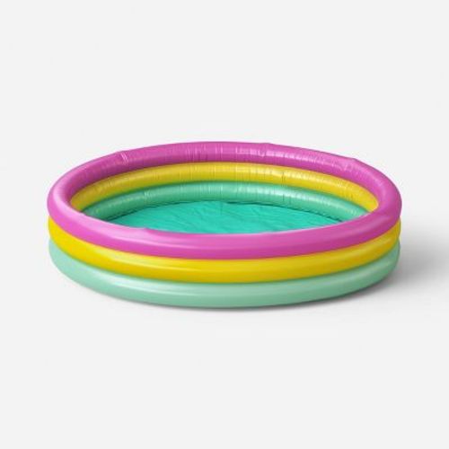 3 Ring Round Kiddie Pool - Sun Squad™ Blue/White/Orange