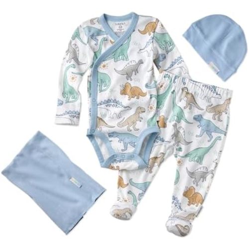 Butterblu Baby Take Me Home 4-piece Baby Gift Set Organic Cotton Layette Clothing in Box for Boys & Girls