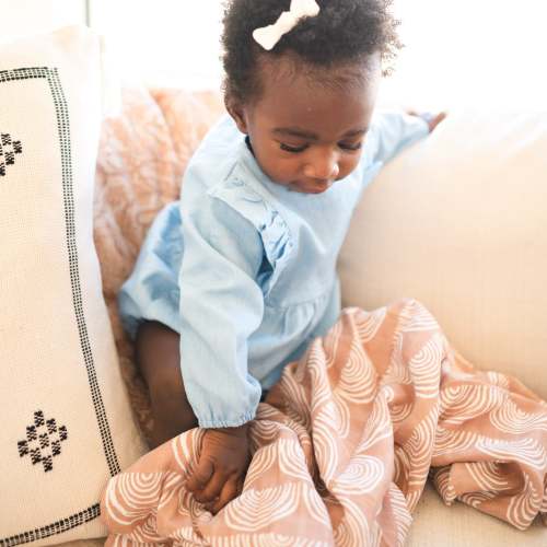 Swaddle | Labadi Beach Sunset - The Rooted Baby Co.