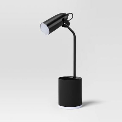 Task Table Lamp with Nightlight Integrated LED Bulb - Room Essentials™