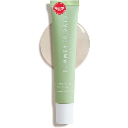 Summer Fridays Lip Butter Balm - Hydrating Overnight Lip Mask + Clear Gloss for Instant Shine - With Nourishing Shea Butter - Everyday Makeup + Skincare Summer Essentials - Vegan - Sweet Mint (.5 Oz)