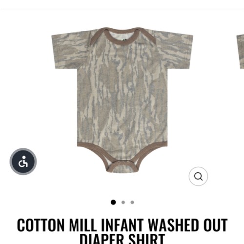 Cotton Mill Infant Washed Out Diaper Shirt