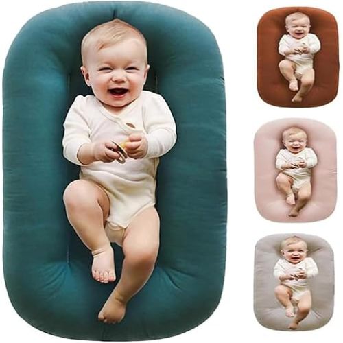 Oreiller Chaise Longue, Oreiller pour Chaise Longue pour 0-24 (Beige) (Vert)