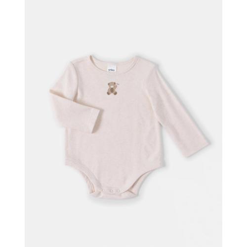 Cotton Long Sleeve Print Bodysuit - Kmart
