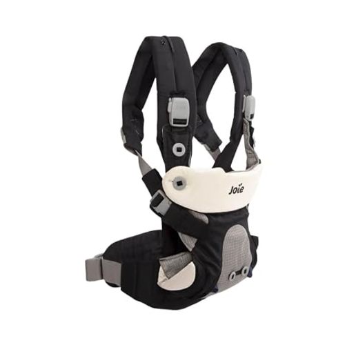 Joie Savvy Baby Carrier – Ergonomic, Adjustable Baby Carrier with 4 Carry Positions, Padded Shoulder Straps and Lumbar Support (Sandstone)