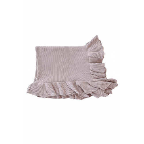 Knit Blanket With Ruffle | Iris