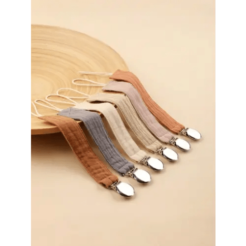 4pcs/Pack Random Baby Pacifier Leashes, Fashion Prevent-Fall Pacifier Clips & Stainless Steel Pacifier Clips, Suitable For Daily Use | SHEIN USA