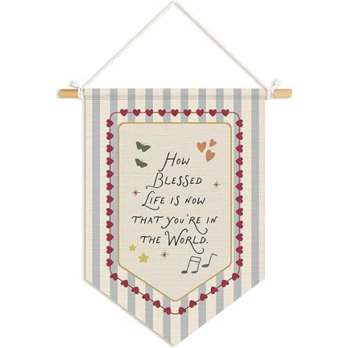 Nursery Decor,Baby Shower Gifts,How Blessed Life Pennants Banner