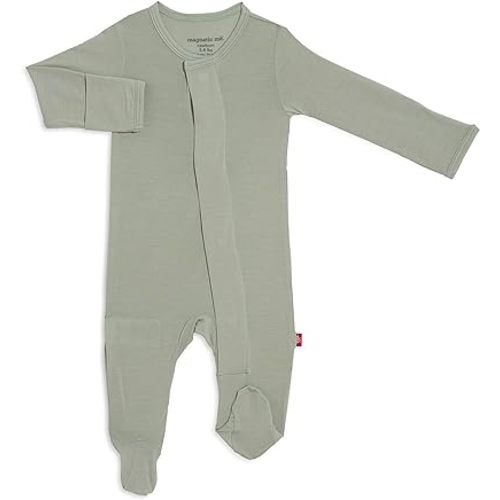 Amazon.com: Magnetic Me Footie Pajamas Soft Modal Baby Sleepwear with Quick Magnetic Fastener | Boys and Girls Sleeper Preemie-24 Months: Clothing, Shoes & Jewelry