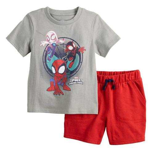 Baby & Toddler Boy Spidey & Friends Shorts & Shirt Set