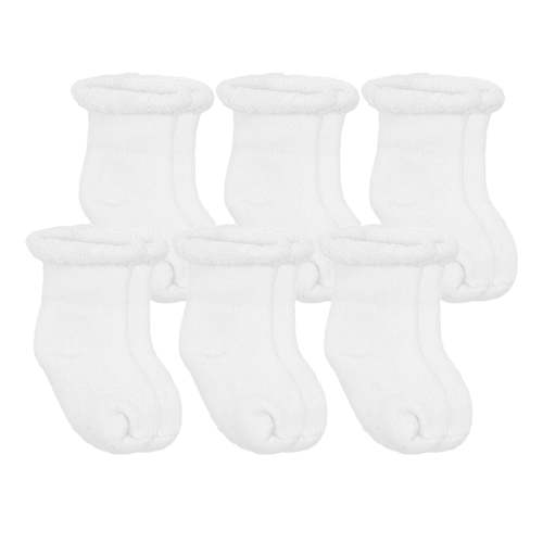 Bas Ratine Paquet de 6 Nouveau-Né - Blanc - Kushies – CLÉMENT