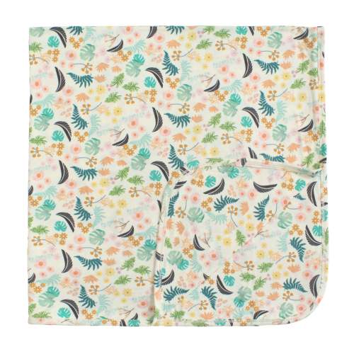 Tropical Blooms Luxury Bamboo Blanket