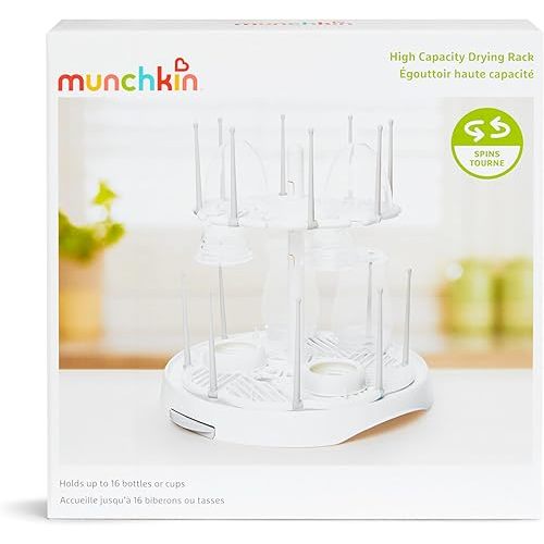 Munchkin Drying Rack for Baby Bottles and Accessories, White