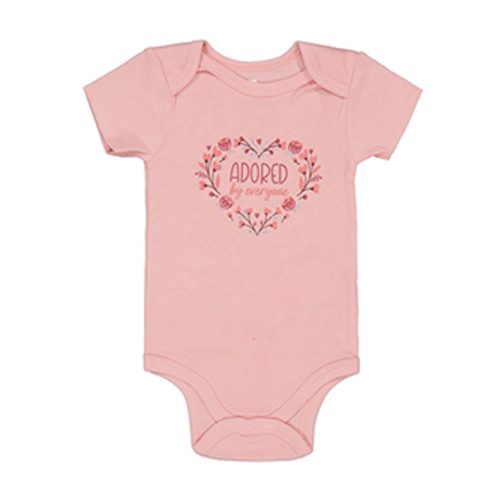 Koala Baby Infant Girls' Floral Short-Sleeve Bodysuit Set 4-Pack