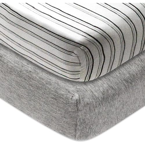 HonestBaby 2-Pack Fitted Crib Sheets