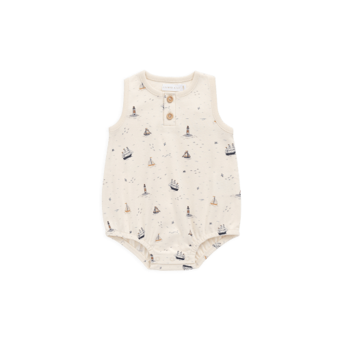 Organic Cotton Archie Playsuit-Sailing Day – Jamie Kay USA