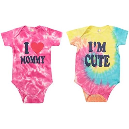 Just Love Bodysuit for Girls – Tie Dye (Pack of 2)