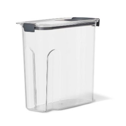 Rubbermaid Brilliance Pantry 18 Cup Cereal Keeper: Clear Plastic Food Storage Container, Dishwasher & Freezer Safe