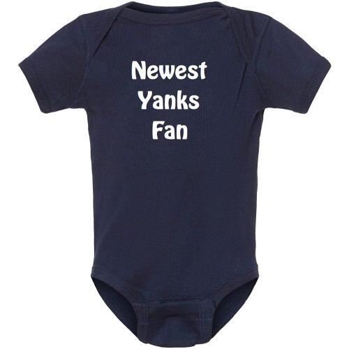 Yankees Fan New Yanks Fan Baby Baseball Bodysuit Outfit
