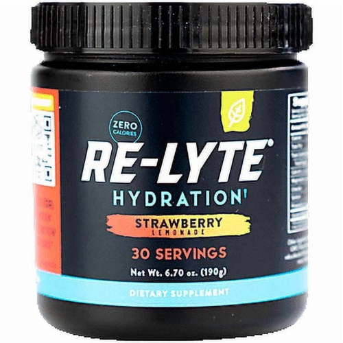 Redmond Re-Lyte Electrolyte Drink Mix, Strawberry Lemonade-6.88 oz