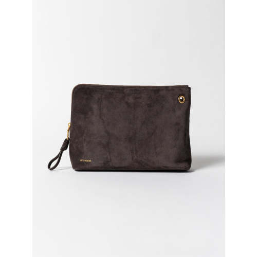 Grande Pouch | Luxury Suede Clutch & Carabiner Capsule Accessory – Alf the Label