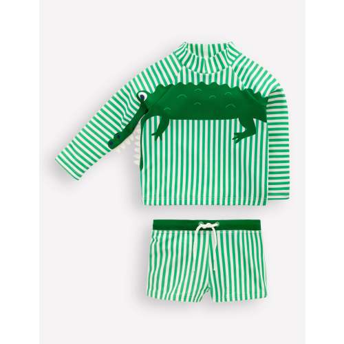 Rash Vest Set-Green Croc