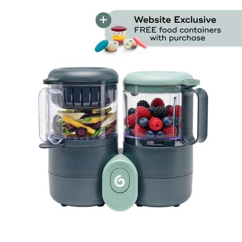 Duo Meal Lite Baby Food Maker + 6 Free Food Containers | Babymoov US