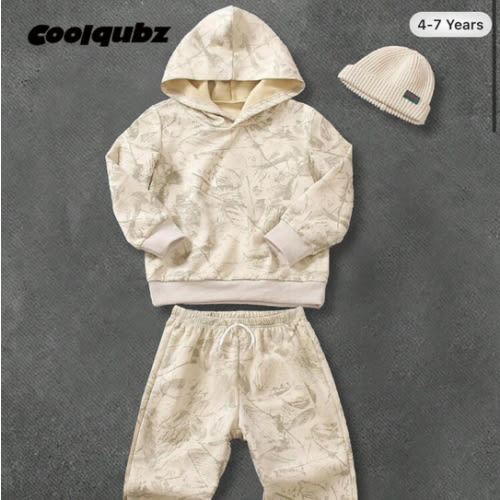 SHEIN Coolqubz 2pcs/Set Young Boy Casual Solid Color Tie-Dye Sweatshirt + Pants, Suitable For Daily, School, Travel, Outdoor Play, Spring & Autumn Fall Winter,Unisex | SHEIN USA